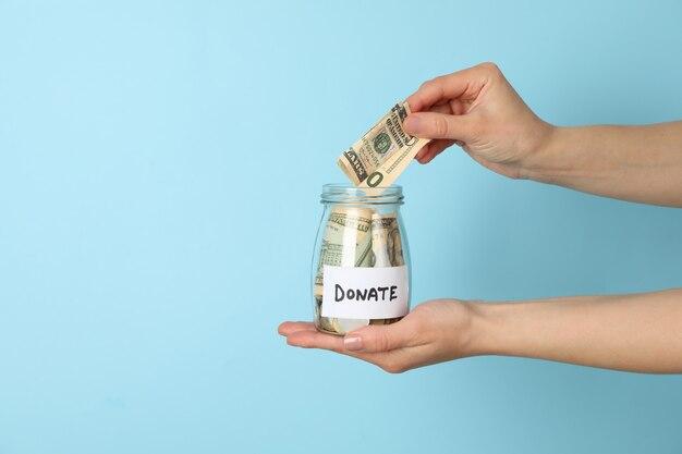 Image showing an employee setting up a payroll deduction donation to support a charitable cause